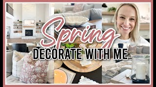 SPRING DECORATE WITH ME 2024  SPRING LIVING ROOM DECORATING IDEAS [upl. by Oicnerolf]