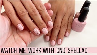 CND Shellac Manicure Watch Me Work [upl. by Blackwell]