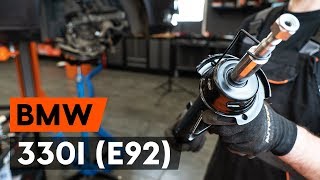 Wie BMW 330i 3 E92 vorderes Federbein wechseln AUTODOC TUTORIAL [upl. by Dwain]