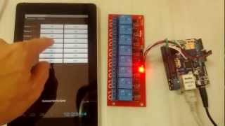 Android Internet Control Device with Arduino Board  ควบคุมอุปกรณ์ไฟฟ้า ผ่าน Internet [upl. by Anegue795]