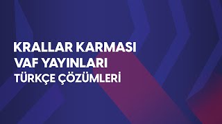 Krallar Karması TYT Denemeleri l VAF Yayınları Türkçe Çözümleri [upl. by Brotherson]