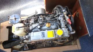 Yanmar 3HM35F Marine engine startup [upl. by Adlesirhc185]