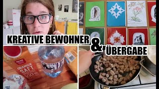 Kreative BEWOHNERIN bastelt Grußkarten  Pflegealltag amp Übergabe  Foodhaul  VLOG4 [upl. by Nyar715]