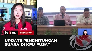 Update Perhitungan Suara Pemilu 2024 di KPU  Kabar Pagi tvOne [upl. by Aitahs603]