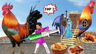 Giant Magical Chicken House Vs Lalchi Chicken Wala Top Collection Hindi Kahaniya New Moral Stories [upl. by Drazze]