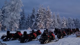 Kakslauttanen Arctic Resort Snowmobile Safari [upl. by Rodriguez]