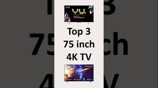 Top 3 Best 75 inch 4K TV in India 2024 [upl. by Arahset89]