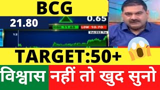 50🚀🚀BCG SHARE LATEST NEWS  BCG SHARE TARGET  BCG SHARE BUY OR NOT  BCG SHARE ANALYSIS [upl. by Llesig989]