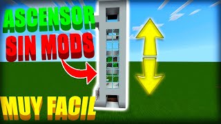 COMO HACER un ASCENSOR en MINECRAFT BEDROCK SIN MODS [upl. by Hcra267]