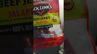 Jack links beef Jerky jalapeño flavor [upl. by Llennahs]