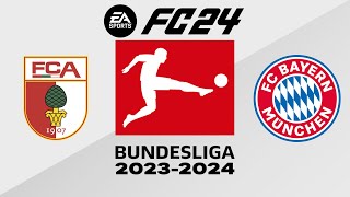 Augsburg vs Bayern Munich  WWK Arena  202324 Bundesliga  EA FC 24 [upl. by Goldin250]