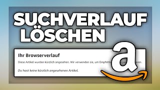 Amazon Suchverlauf löschen  Tutorial [upl. by Oberon]