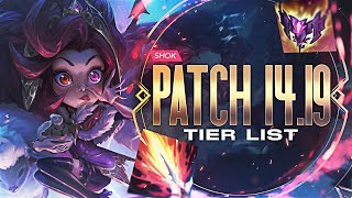 1419 MID LANE TIER LIST [upl. by Wilmar]