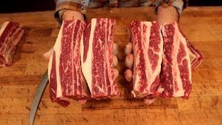 How to Butcher Short Ribs  where do they come from [upl. by Lenod]