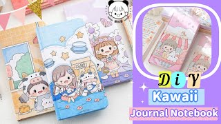 DIY Kawaii Journal Notebook idea 💙💜  How to make Cute notebook idea creative craftbymim [upl. by Gwenneth]