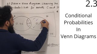 Edexcel A level Maths 23 Conditional Probabilities In Venn Diagrams [upl. by Kele109]