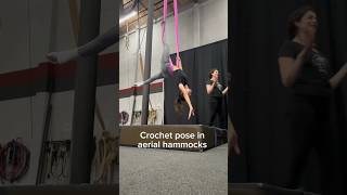 Crocheter meets crochet pose in aerial hammocks 🤝 aerial [upl. by Anastassia]