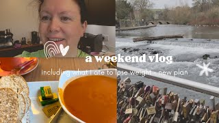 Weekend vlog a trip to Bakewell and what I ate to lose weight [upl. by Anaibib101]