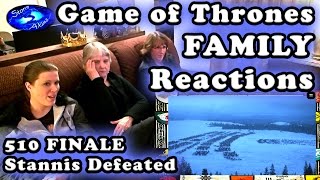 Game of Thrones FAMILY Reactions 510  STANNIS Defeated [upl. by Suzann744]