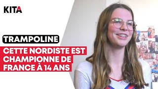 Manon Everaere est championne de France de trampoline à 14 ans [upl. by Idur481]