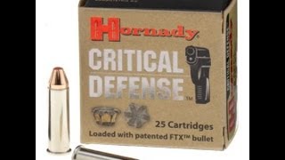 Clear Ballistics Gel Hornady Critical Defense 38 Special 110g [upl. by Aplihs]