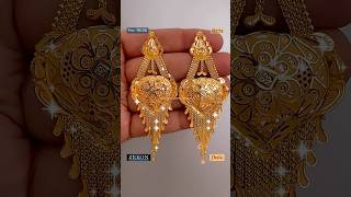 Latest Design Of ✨💕Bombay Jhala💕✨ In 18caratgold With Price… rkon gold viral jhala earrings [upl. by Anitak791]