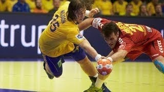 EHF EURO 2014  SWEDEN vs MONTENEGRO  Preliminary Round Group D [upl. by Ijnek559]