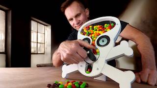 This candy dispenser spits Skittles [upl. by Anidam]