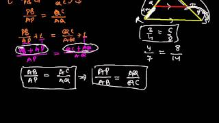 Corollary of Thales theorem Basic Proportionality Theorem [upl. by Ludlew42]