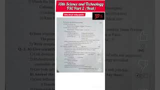 10th science and technology paper 2 first semester exam Sample Question Paper science amp technology [upl. by Thorncombe785]