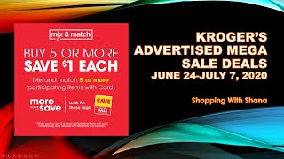 Kroger Advertised MEGA SALE MatchUp amp More  62477  Buy 5 or More Save 1 Each [upl. by Odlabso]