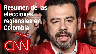 Resultados y resumen de las elecciones regionales en Colombia La oposición domina en ciudades clave [upl. by Adnirol]