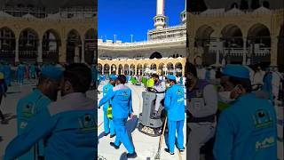 masjidalharam cleaning cleaning cleaningmotivation ytshorts shorts [upl. by Anni]