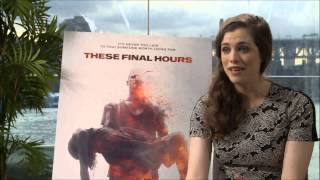 Interview with Jessica De Gouw star of These Final Hours and Arrow [upl. by Odnomar]