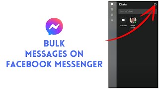 How to Send Bulk Messages on facebook Messenger 2024 [upl. by Alfons]