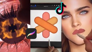 PROCREATE TIKTOK COMPILATION THAT I WISH I KNEW 🌷🌷 [upl. by Meadows]