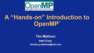 Introduction to OpenMP 01 Introduction [upl. by Haibot]