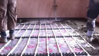 How to lay Traditional Floor Screed [upl. by Nhabois452]