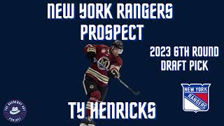 2023 New York Rangers Draft Pick Ty Henricks Muskegon Lumberjacks [upl. by Akehsal320]