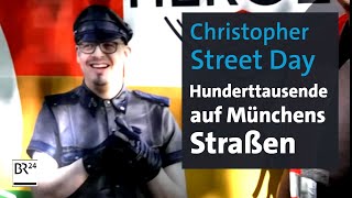 Christopher Street Day Hunderttausende auf Münchens Straßen  BR24 [upl. by Bihas]