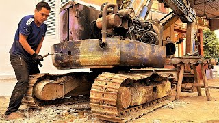 The Genius Mechanic Boy Repaired and Restored the Entire Giant Komasu Excavator in 86 Days No Break [upl. by Obala789]