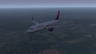 XPlane 11 Boeing 737800 плавно опускается на полосу [upl. by Powers]