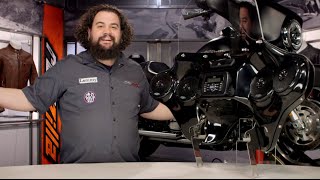 Hoppe Mediazilla Detachable Audio Fairing for Harley Review at RevZillacom [upl. by Nnaed1]