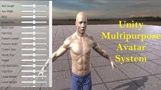 Unity Multipurpose Avatar Free character creation [upl. by Heilner1]