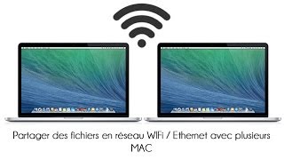 Partager des fichiers en réseau WIFi  Ethernet avec plusieurs MAC [upl. by Jumbala]