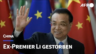 Chinas ExMinisterpräsident Li Keqiang ist tot  AFP [upl. by Carr]