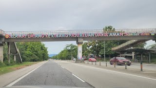 Perlis Crossing Border into Kubang Pasu Kedah on the Lebuhraya Kuala Perlis  Changlun Expressway [upl. by Handler]