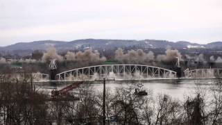 Hulton Bridge Implosion in Pittsburgh HD [upl. by Aire]