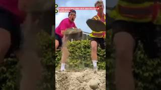 Ben Azelart vs Cam Huff Epic Sand Art challenge for 1000USA family friends shorts [upl. by Philipps]