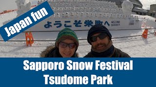 Japan Life  Travel Tip  Exploring Tsudome at the Sapporo Snow Festival in Hokkaido [upl. by Acinet]